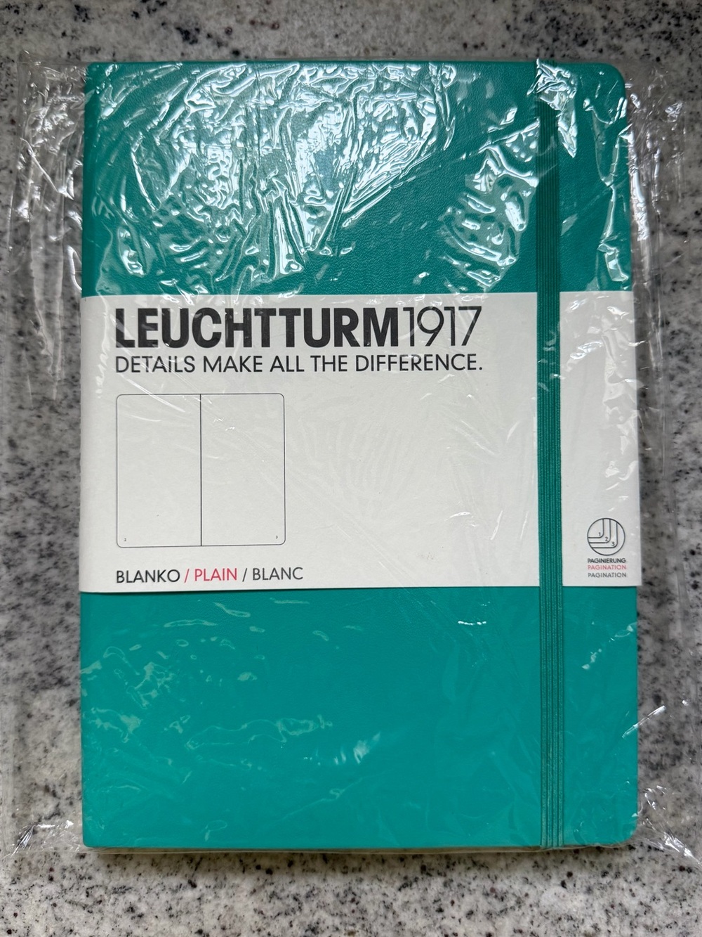 NWT Leuchtturm1917 “Emerald” (Teal) Limited Edition Color Classic Sleek Notebook